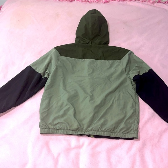 PINK Victoria's Secret Olive and Black Oversized Jacket - Picture 5 of 5